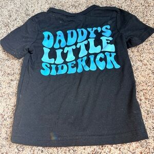 Black Kids Shirt with Blue Print 12-18 Months